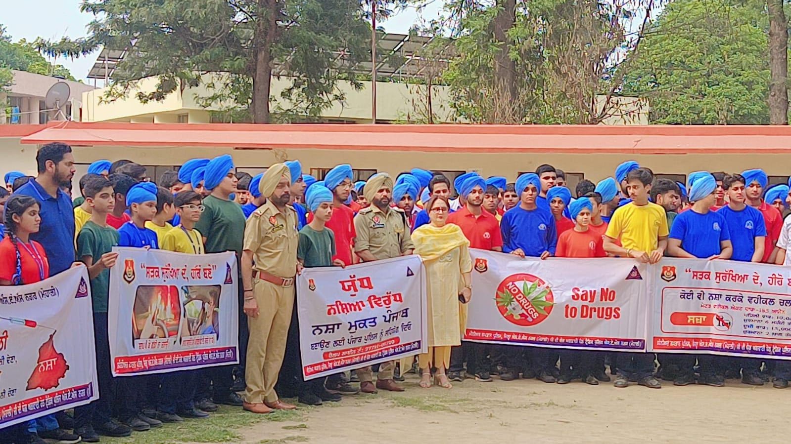 Seminar on traffic rules and anti-drug activities organized at Sant Ishar Singh Public School.